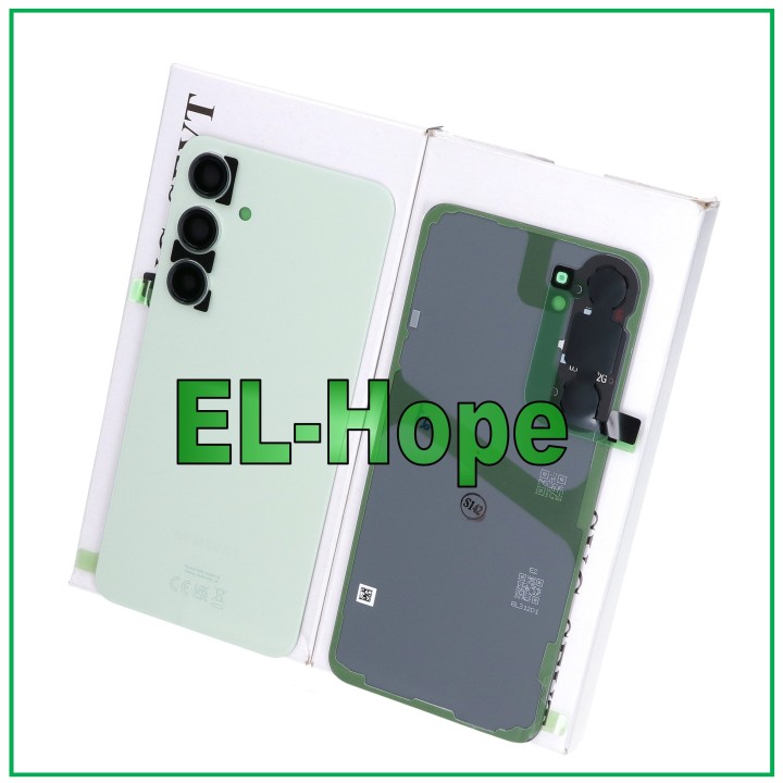 Coque arrie're d origine Samsung Galaxy S24 Plus SM-S926, cache batterie vert jade