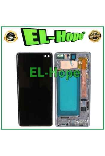 Écran tactile LCD TFT avec châssis pour Samsung Galaxy S10 Plus SM-G975F, noir