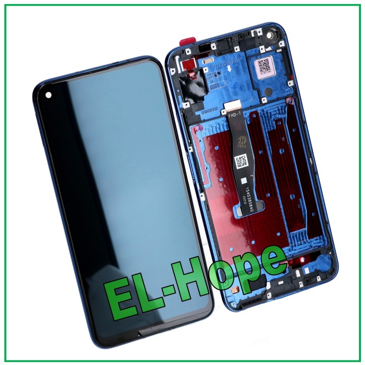 ÉCRAN TACTILE POUR HUAWEI NOVA 5T YAL-L21 L61 L71 / HONOR 20 YAL-AL00 CADRE BLEU