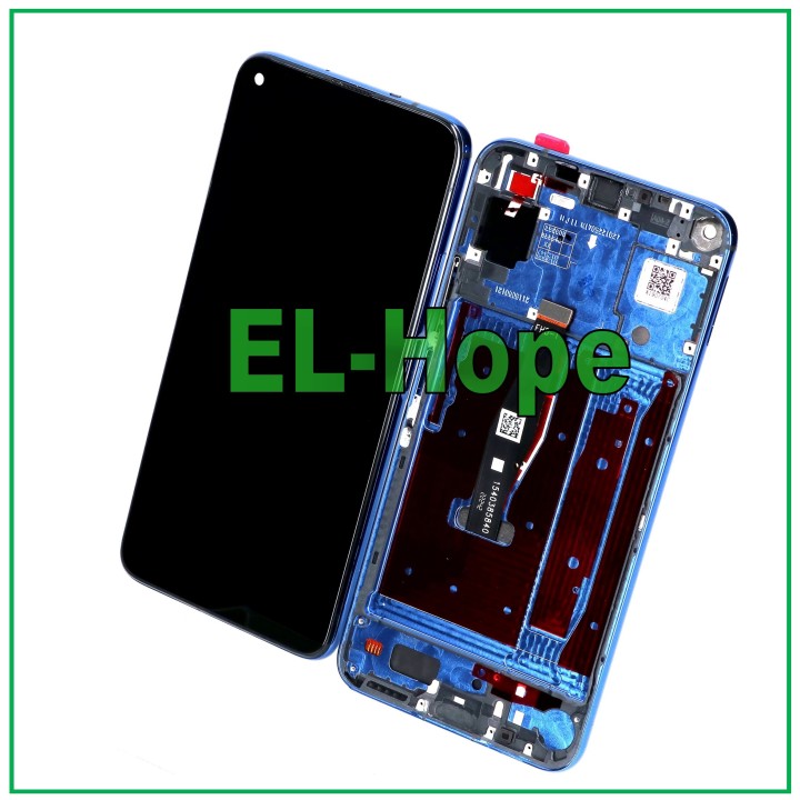 ÉCRAN TACTILE POUR HUAWEI NOVA 5T YAL-L21 L61 L71 / HONOR 20 YAL-AL00 CADRE BLEU