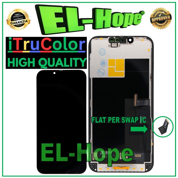 Écran LCD OLED rigide iTruColor pour Apple iPhone 13 Pro, e'cran tactile en verre