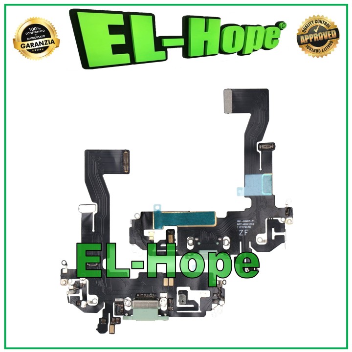 CONNECTEUR DE CHARGE APPLE POUR iPhone 12, MICROPHONE DE CHARGE PLAT ET FLEXIBLE, VERT