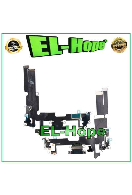 CONNECTEUR DE CHARGE APPLE iPhone 14 PLUS MICROPHONE ANTENNE STATION DE CHARGE NOIR