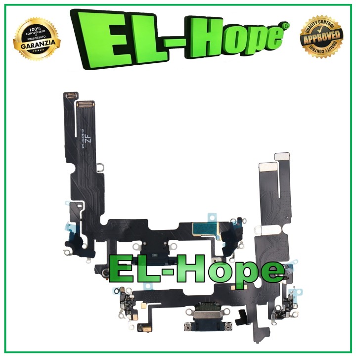 CONNECTEUR DE CHARGE APPLE iPhone 14 PLUS MICROPHONE ANTENNE STATION DE CHARGE NOIR