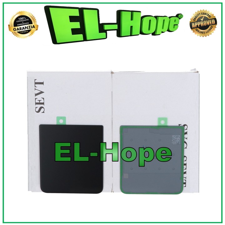 Vitre arrie're infe'rieure d origine pour Samsung Galaxy Z Flip 3 5G SM-F711B Noir