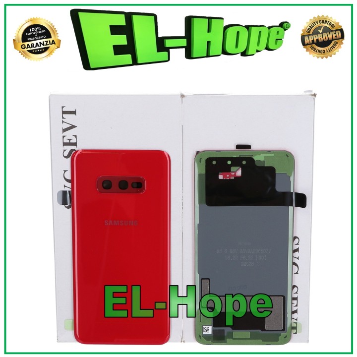 Cache batterie d origine Samsung Galaxy S10E SM-G970, coque arrie're rouge