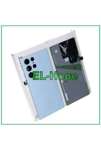 Cache batterie arrie're bleu d origine pour Samsung Galaxy S22 Ultra 2022 SM-S908