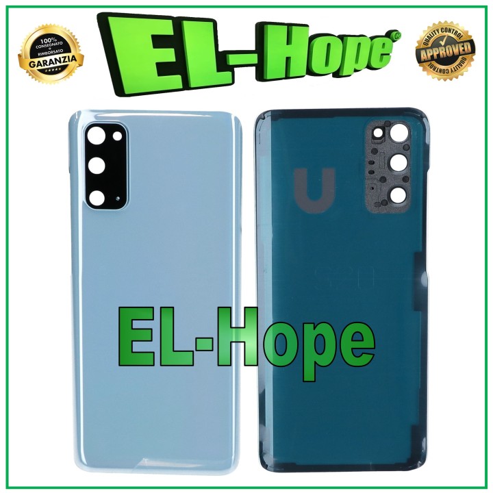 Cache batterie pour Samsung Galaxy S20 SM-G980 G981 Coque arrie're Bleu