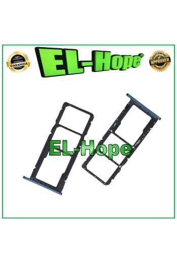 Support de carte SIM et micro SD pour Huawei Y6 2019 (MRD-LX1, LX2) bleu