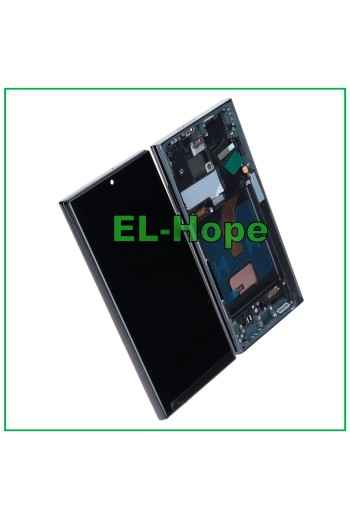 Écran LCD TFT + châssis tactile pour Samsung Galaxy S22 Ultra 2022 SM-S908 Noir