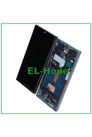 Écran LCD TFT + châssis tactile pour Samsung Galaxy S22 Ultra 2022 SM-S908 Noir