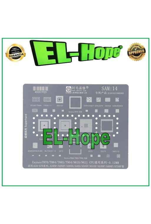 POCHOIR REBALLING IC PUCE CPU POUR SAMSUNG EXYNOS 7870 7884 7885 7904 9610 9611
