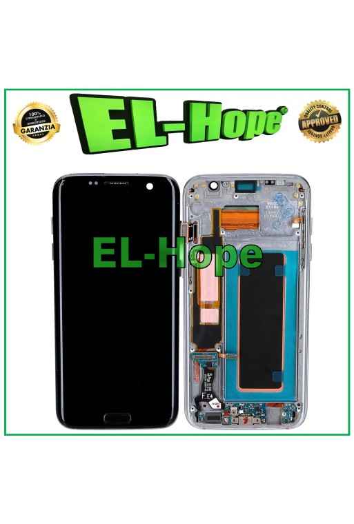 Écran tactile OLED en verre noir pour Samsung Galaxy S7 Edge SM-G935
