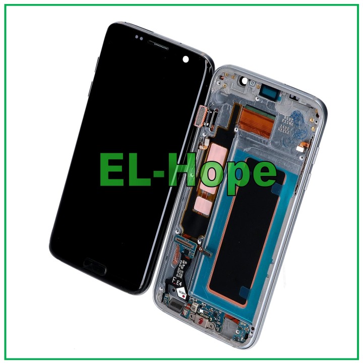 Écran tactile OLED en verre noir pour Samsung Galaxy S7 Edge SM-G935