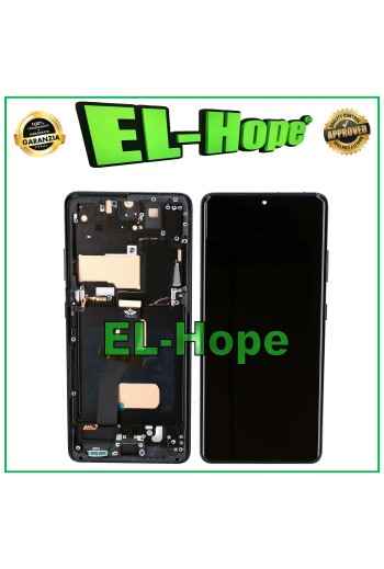 Écran LCD TFT tactile en verre noir pour Samsung Galaxy S21 Ultra SM-G998