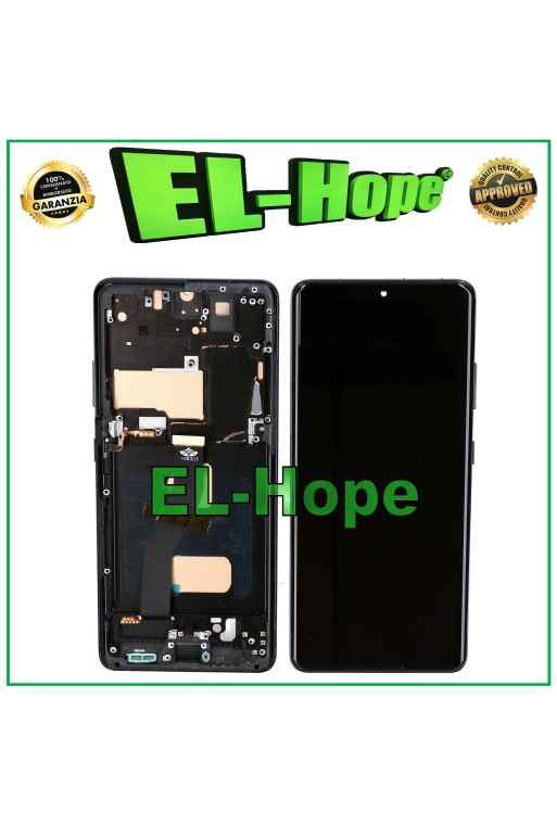 Écran LCD TFT tactile en verre noir pour Samsung Galaxy S21 Ultra SM-G998