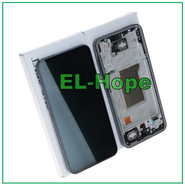 Cadre d e'cran LCD d origine pour Samsung A35 5G SM-A356 tactile bleu marine et noir GH82-34221A