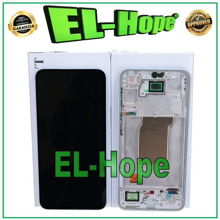 Écran LCD d origine avec cadre pour Samsung A35 5G SM-A356 tactile bleu glacier GH82-34221B