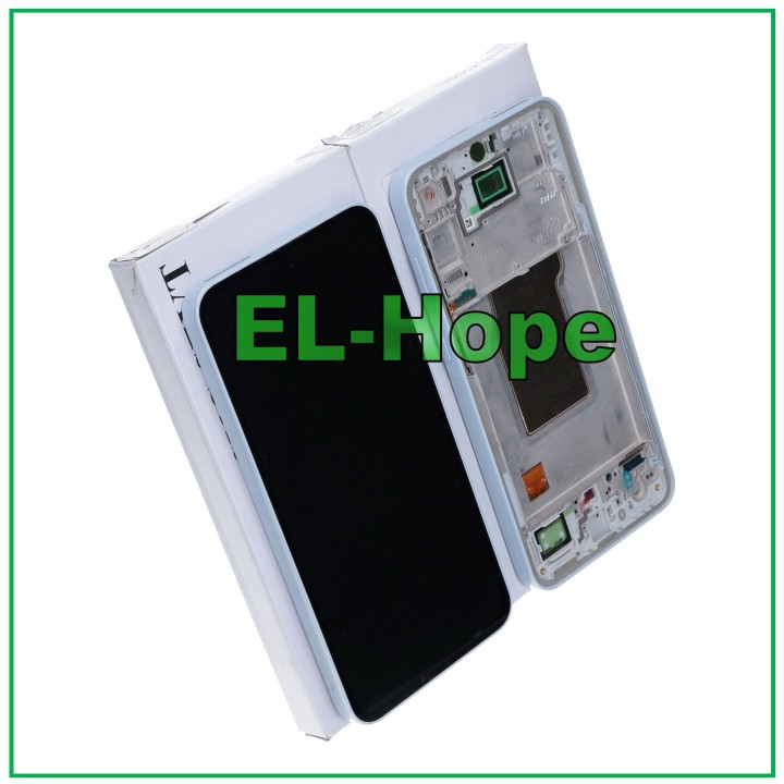Écran LCD d origine avec cadre pour Samsung A35 5G SM-A356 tactile bleu glacier GH82-34221B