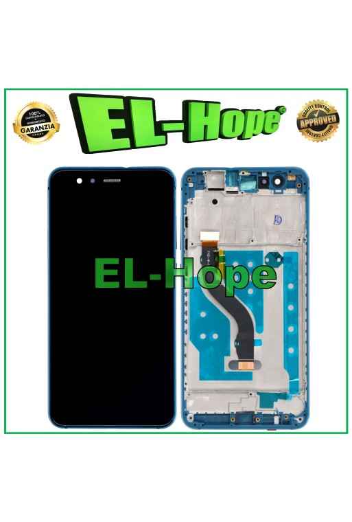 Écran LCD + châssis pour Huawei P10 Lite WAS-LX1 LX1A, e'cran tactile bleu