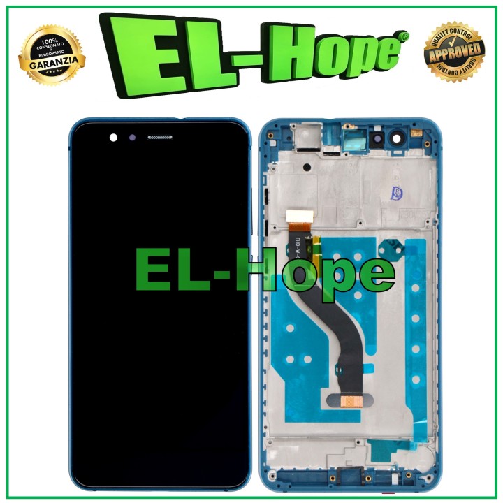 Écran LCD + châssis pour Huawei P10 Lite WAS-LX1 LX1A, e'cran tactile bleu