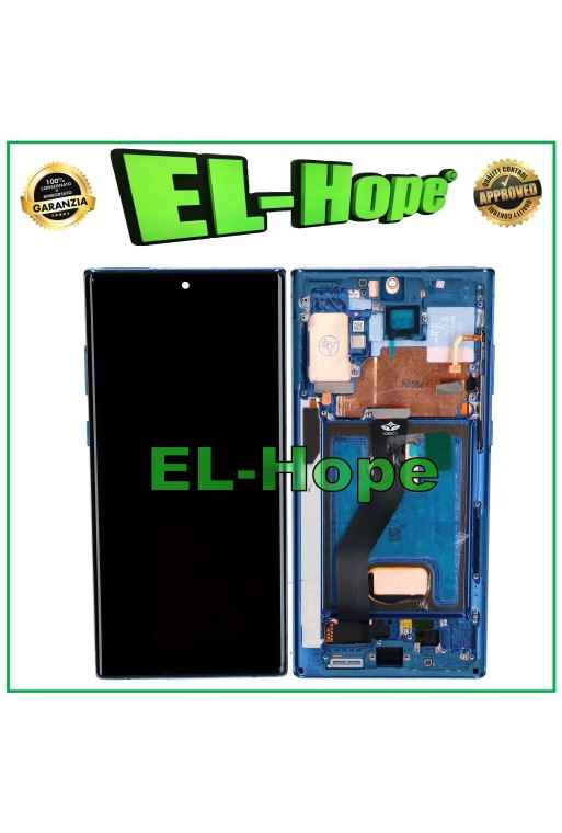 Cadre TFT + e'cran tactile LCD pour Samsung Galaxy Note 10 Plus SM-N975/N976, bleu