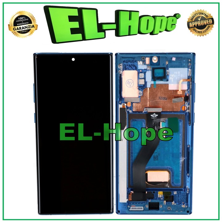 Cadre TFT + e'cran tactile LCD pour Samsung Galaxy Note 10 Plus SM-N975/N976, bleu
