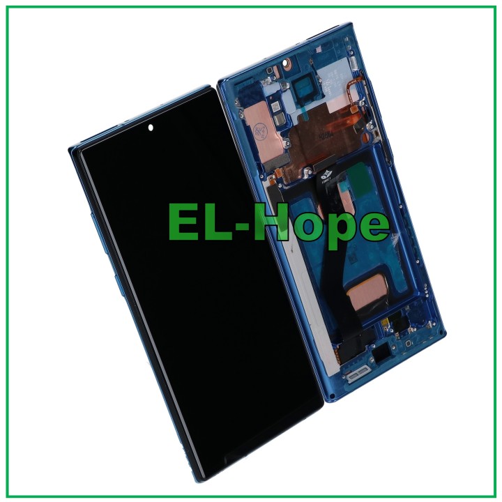Cadre TFT + e'cran tactile LCD pour Samsung Galaxy Note 10 Plus SM-N975/N976, bleu