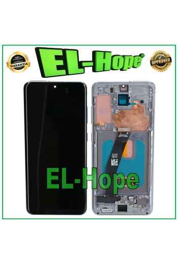 Écran LCD OLED + châssis pour Samsung Galaxy S20 SM-G980 G981, verre tactile gris