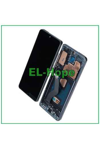 Écran LCD TFT tactile en verre noir pour Samsung Galaxy S20+ Plus SM-G985/G986