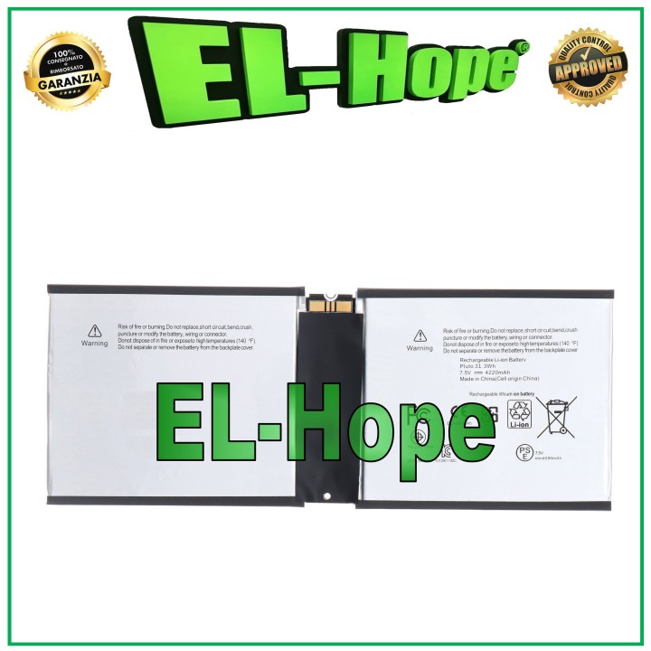 Batterie P21G2B 2ICP4/94/105 pour Microsoft Surface Pro 2 4220 mAh, e'quivalente a' l originale