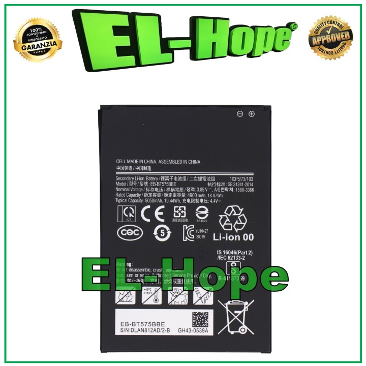 Batterie EB-BT575BBE pour Samsung Galaxy Active 3 SM-T575 T570 5050 mAh, identique a' celle d origine