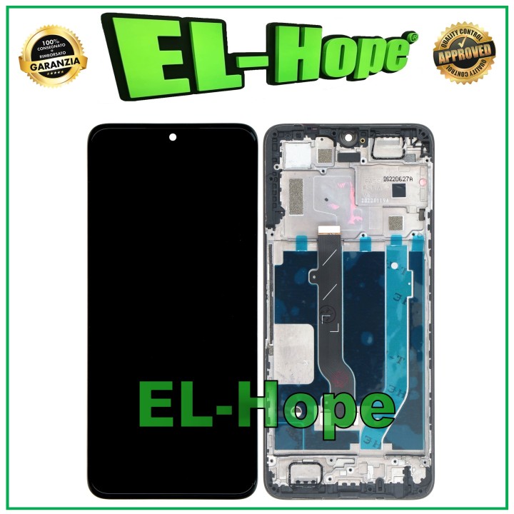 Écran LCD + cadre OLED pour e'cran tactile TCL 30 T676H / 30 PLUS T676J, verre noir