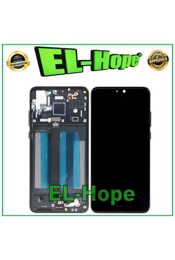 Écran LCD + châssis pour Huawei P20 EML-L09 L09C L29 AL00, e'cran tactile en verre noir