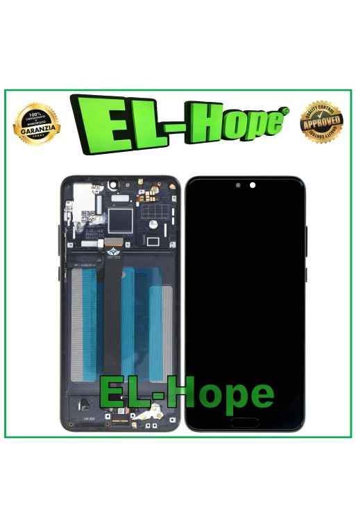 Écran LCD + châssis pour Huawei P20 EML-L09 L09C L29 AL00, e'cran tactile en verre noir