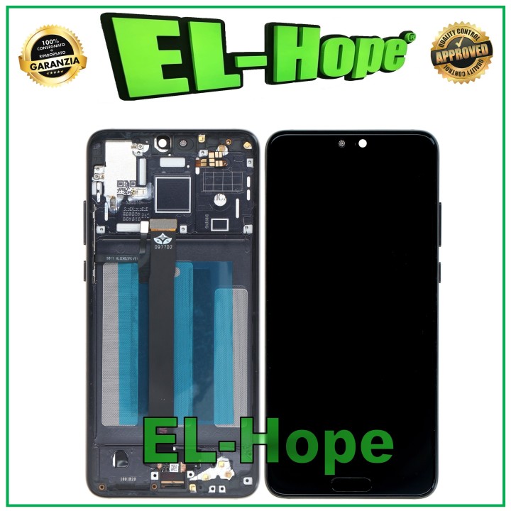 Écran LCD + châssis pour Huawei P20 EML-L09 L09C L29 AL00, e'cran tactile en verre noir