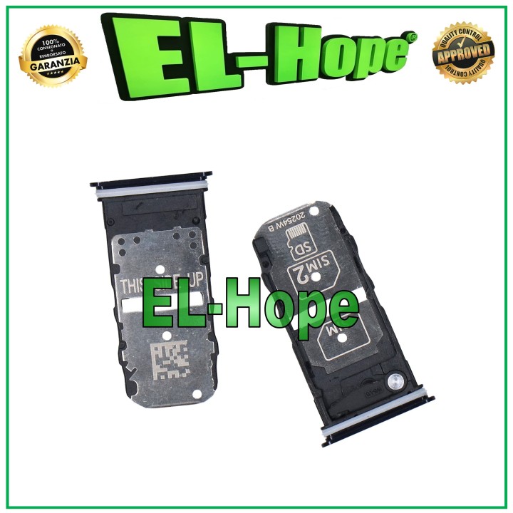 Compartiment pour carte SIM et carte micro SD pour Motorola Moto Edge 5G XT2063 Noir