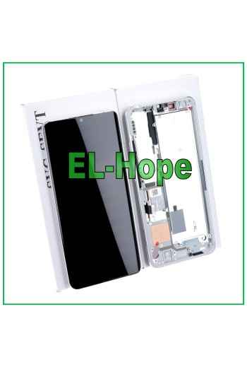 Écran LCD d origine Xiaomi Mi Note 10/10 Pro, e'cran tactile blanc argente'