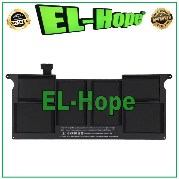 Batterie de remplacement pour Apple MacBook Air 11  (A1495/A1406) (4680 mAh)