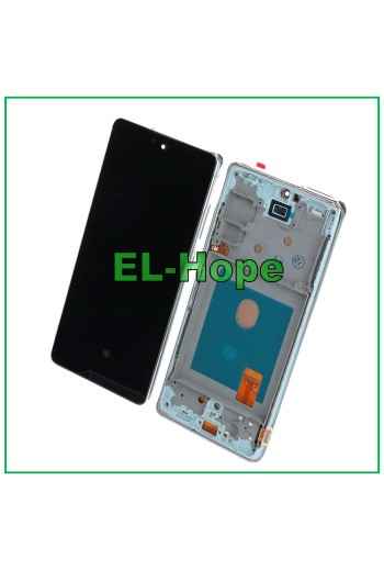 Écran tactile LCD OLED + châssis pour Samsung Galaxy S20 FE SM G780F G781 Blanc
