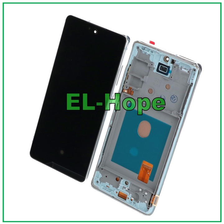 Écran tactile LCD OLED + châssis pour Samsung Galaxy S20 FE SM G780F G781 Blanc
