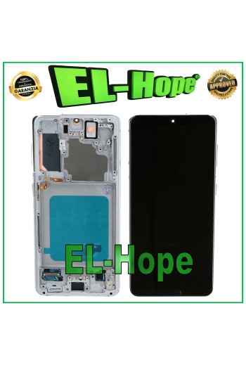 Écran LCD OLED pour Samsung Galaxy S21 SM-G991, e'cran tactile en verre blanc
