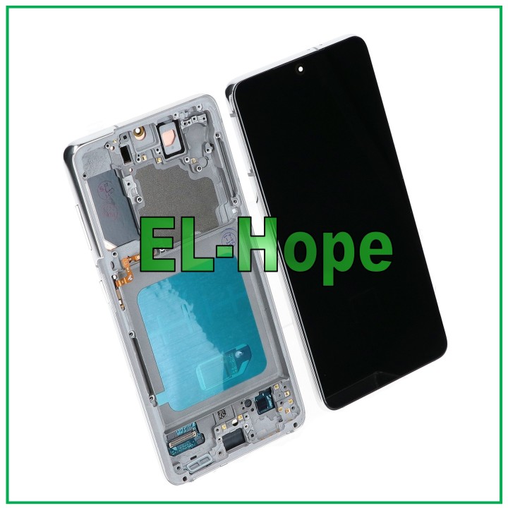 Écran LCD OLED pour Samsung Galaxy S21 SM-G991, e'cran tactile en verre blanc