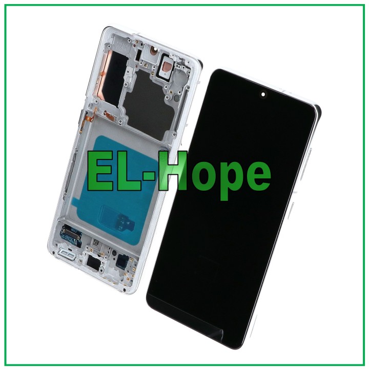 Écran LCD OLED pour Samsung Galaxy S21 SM-G991, e'cran tactile en verre blanc