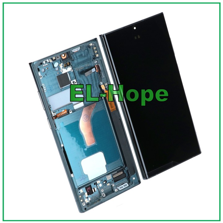 Écran LCD OLED + châssis tactile pour Samsung Galaxy S22 Ultra 2022 SM-S908 Vert