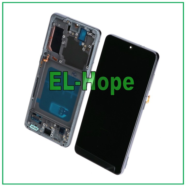 Écran LCD OLED pour Samsung Galaxy S21 SM-G991, e'cran tactile en verre noir