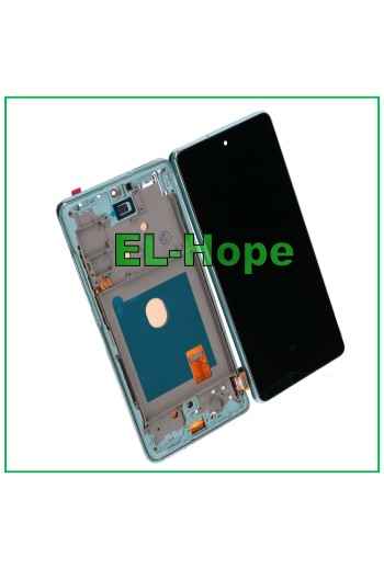 Écran tactile LCD OLED + cadre pour Samsung Galaxy S20 FE SM G780F G781 Vert