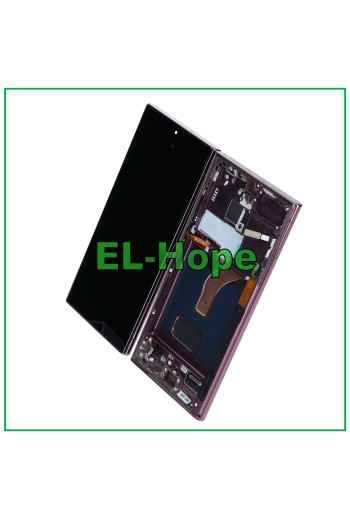 Écran LCD TFT + châssis tactile pour Samsung Galaxy S22 Ultra 2022 SM-S908 Bordeaux