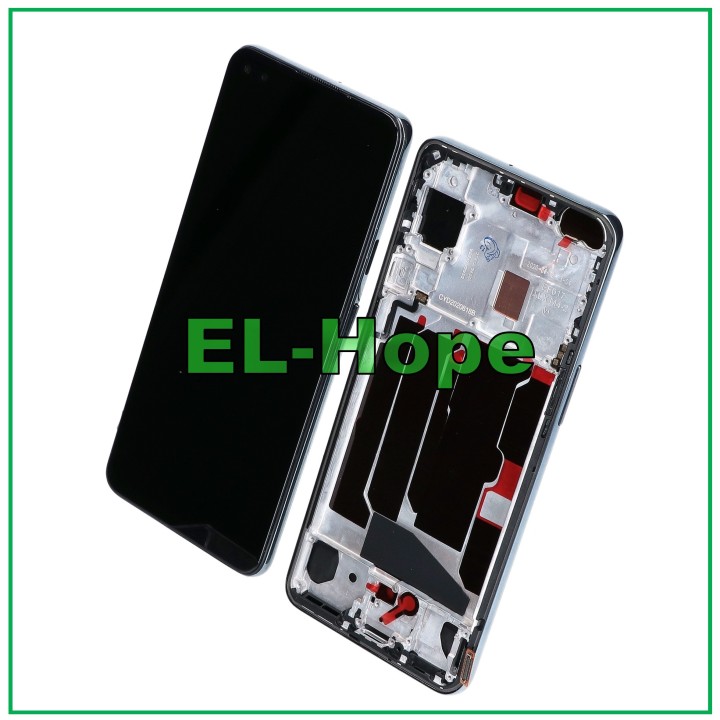 Écran tactile TFT LCD + châssis pour OnePlus Nord 5G AC2001 AC2003 / 8 Nord 5G Noir