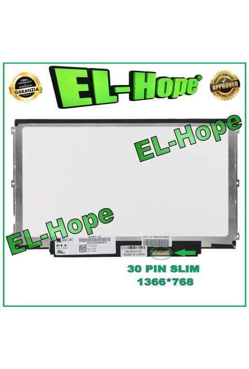 Écran LCD LED HB125WX1 - 201 pouces, 30 broches, fin, 1366 x 768, HD